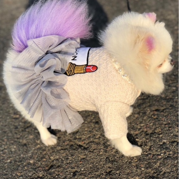 DOG Other - Chewnel COCO tweed Camellia flower dog dress